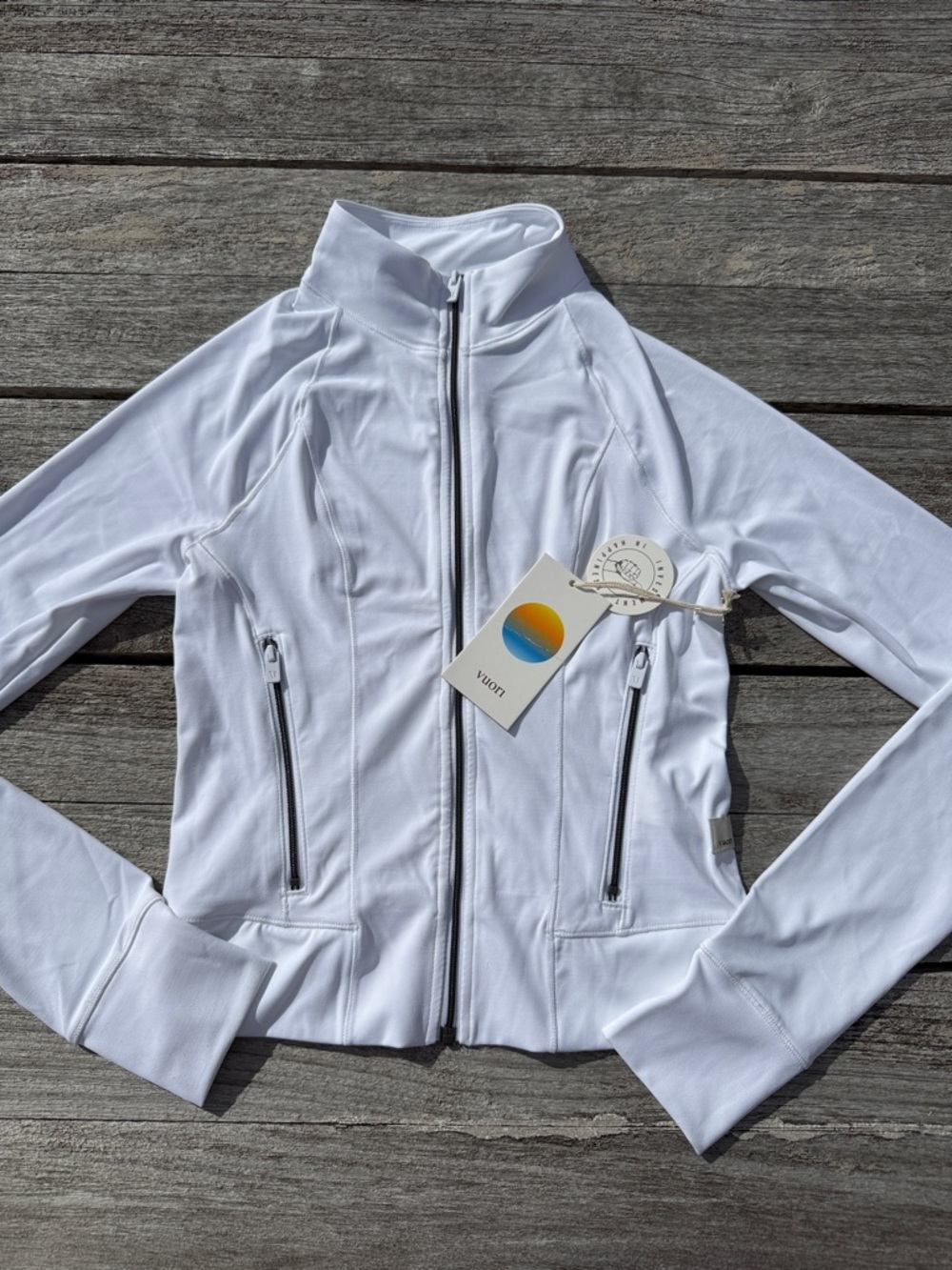 Vuori AllTheForm Fitness Jacket white size XS‎ NWT